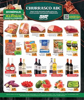 Catálogo Supermercados ABC em Divinópolis | Oferta de FDS Atacados - Divinópolis | 25/04/2024 - 27/04/2024