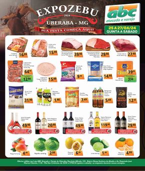 Catálogo Supermercados ABC em Uberaba |  Oferta de FDS Atacados - Uberaba | 25/04/2024 - 27/04/2024