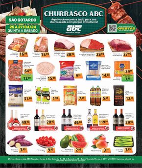 Catálogo Supermercados ABC |  Oferta de FDS Atacados - São Gotardo | 25/04/2024 - 27/04/2024
