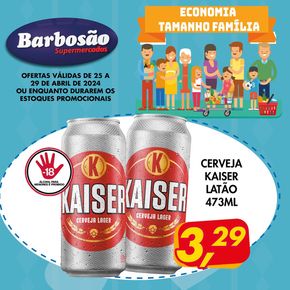Catálogo Barbosão Extra Supermercados em Patrocínio | Ofertas Barbosão Extra Supermercados | 25/04/2024 - 29/04/2024