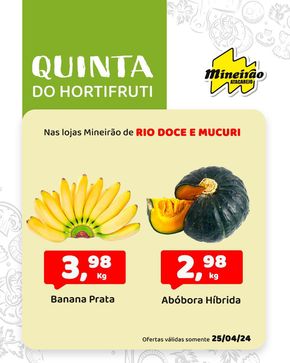 Promoções de Supermercados em Matozinhos | Ofertas Mineirão Atacarejo de Mineirão Atacarejo | 25/04/2024 - 25/04/2024