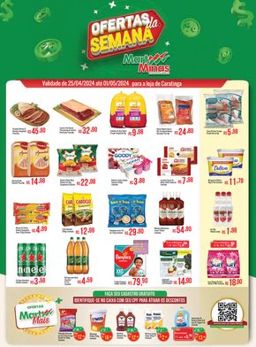 Promoções de Supermercados em Caratinga | Oferta da Semana de Mart Minas | 25/04/2024 - 01/05/2024