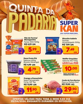 Promoções de Supermercados em Cachoeirinha | Quinta da Padaria de Super Kan | 25/04/2024 - 25/04/2024
