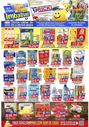 Catálogo Supermercados Gricki em Tambaú | Fim de Semana Imbativel | 25/04/2024 - 28/04/2024