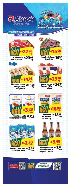 Promoções de Supermercados em Dourados | Ofertas Abevê Supermercados de Abevê Supermercados | 26/04/2024 - 27/04/2024