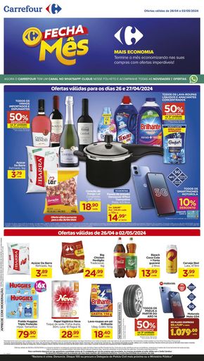 Promoções de Supermercados em Dois Irmãos | ABRIL IMBATÍVEL de Carrefour | 26/04/2024 - 02/05/2024