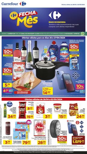 Promoções de Supermercados em Álvares Machado | ABRIL IMBATÍVEL de Carrefour | 26/04/2024 - 02/05/2024