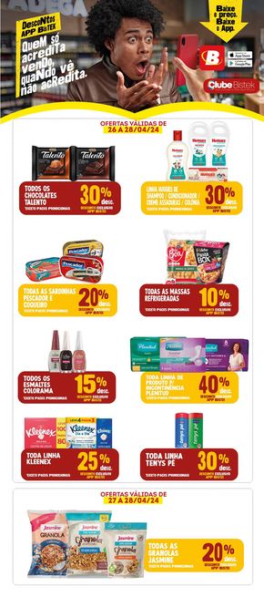 Catálogo Bistek Supermercados em Navegantes | Ofertas Bistek Supermercados | 26/04/2024 - 28/04/2024