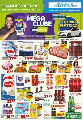 Promoções de Supermercados em Pederneiras | Ofertas Confiança Supermercados de Confiança Supermercados | 26/04/2024 - 29/04/2024