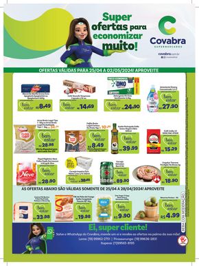 Promoções de Supermercados em Itupeva | Encarte Covabra Supermercados de Covabra Supermercados | 26/04/2024 - 10/05/2024