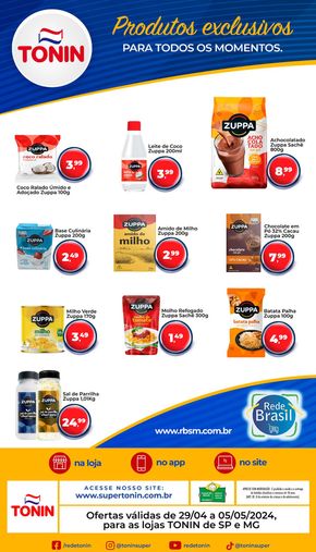 Promoções de Supermercados em Monte Santo de Minas | Produtos Exclusivos  de Tonin Superatacado | 29/04/2024 - 05/05/2024