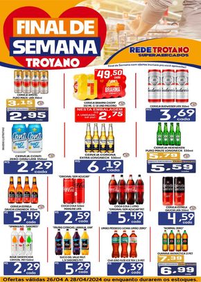 Catálogo Rede Troyano de Supermercados em Dracena | FINAL DE SEMANA TROYANO !! | 26/04/2024 - 28/04/2024