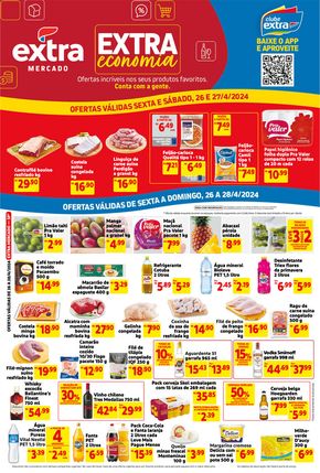 Promoções de Supermercados em Vinhedo | Mercado Extra Economia de Mercado Extra | 26/04/2024 - 28/04/2024