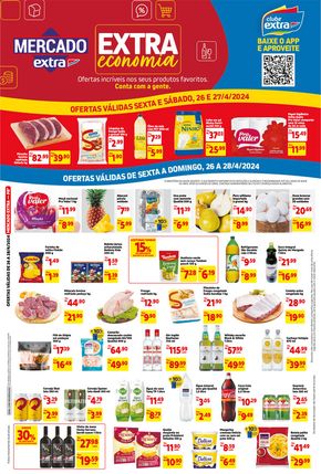 Promoções de Supermercados em João Pessoa | Mercado Extra Economia de Mercado Extra | 26/04/2024 - 28/04/2024