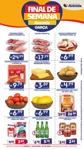 Catálogo Supermercados Avenida em Ourinhos | Final De Semana | 26/04/2024 - 29/04/2024