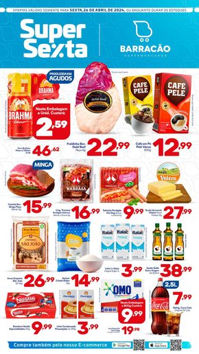 Promoções de Supermercados em Pederneiras | Ofertas Barracão Supermercado de Barracão Supermercado | 26/04/2024 - 26/04/2024