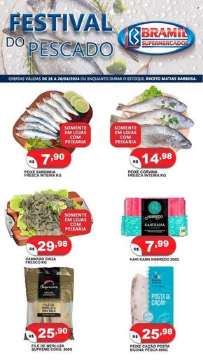 Catálogo Bramil Supermercados em Barra do Piraí | Festival do Pescado  | 26/04/2024 - 28/04/2024