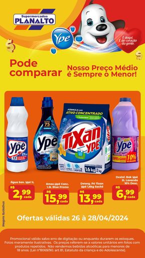 Catálogo Supermercados Planalto em Umuarama | Oferta Supermercados Planalto | 26/04/2024 - 28/04/2024