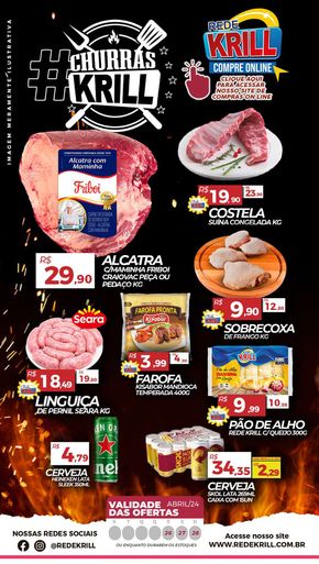 Promoções de Supermercados em Bertioga | Ofertas Rede Krill  de Rede Krill | 26/04/2024 - 28/04/2024