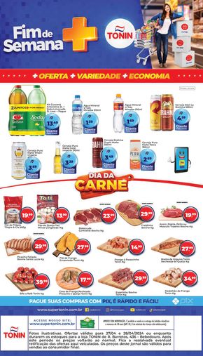 Promoções de Supermercados em Monte Azul Paulista | Fim de semana + Tonin de Tonin Superatacado | 27/04/2024 - 28/04/2024