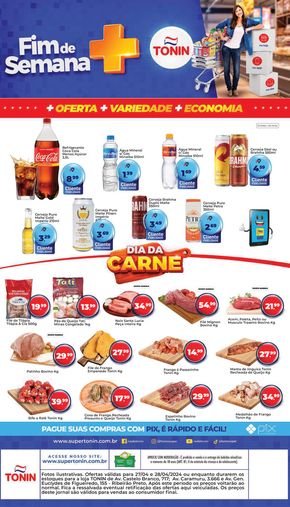 Promoções de Supermercados em Serrana | Fim de semana + Tonin de Tonin Superatacado | 27/04/2024 - 28/04/2024