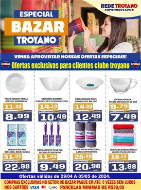 Catálogo Rede Troyano de Supermercados em Dracena | ESPECIAL BAZAR TROYANO! | 29/04/2024 - 05/05/2024