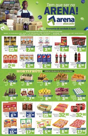 Promoções de Supermercados em Rio das Pedras | Jornal ofertas de Arena Atacado | 29/04/2024 - 02/05/2024