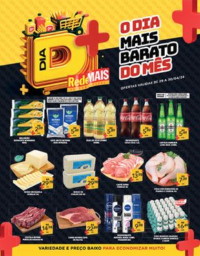 Catálogo Rede Mais Supermercados em Natal | Rede Mais Supermercados Dia D+ | 29/04/2024 - 30/04/2024