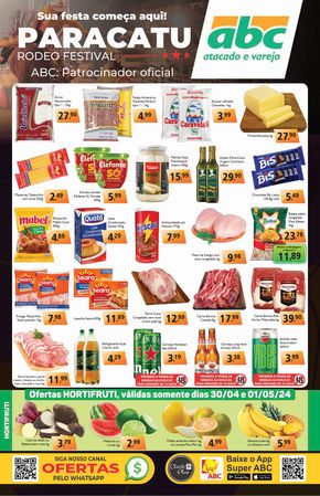 Promoções de Supermercados em Paracatu | Oferta Semanal Atacados - Itaúna de Supermercados ABC | 29/04/2024 - 04/05/2024