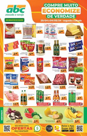 Promoções de Supermercados em São Sebastião do Paraíso | Oferta Supermercados ABC de Supermercados ABC | 29/04/2024 - 04/05/2024