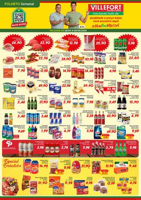 Promoções de Supermercados em Caeté | Ofertas Villefort Atacadista de Villefort Atacadista | 29/04/2024 - 05/05/2024