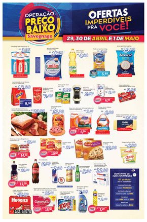 Catálogo Supermercado Savegnago em Hortolândia | Ofertas Supermercados Savegnago | 29/04/2024 - 01/05/2024