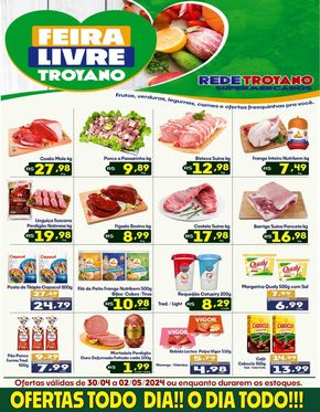 Catálogo Rede Troyano de Supermercados em Dracena | FEIRA LIVRE TROYANO!! | 30/04/2024 - 02/05/2024