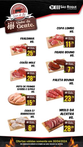 Promoções de Supermercados em Tietê | Ofertas Supermercados São Roque de São Roque Supermercados | 30/04/2024 - 30/04/2024