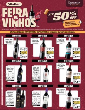 Catálogo Supermercado Dalben em Valinhos | Feira de Vinhos  | 30/04/2024 - 05/05/2024