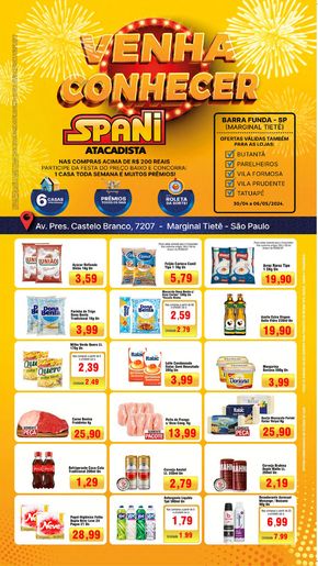 Promoções de Supermercados em Embu-Guaçu | Ofertas Spani Atacadista de Spani Atacadista | 30/04/2024 - 07/05/2024