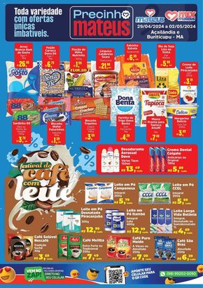 Catálogo Supermercados Mateus em Santa Cruz do Sul | Ofertas Supermercados Mateus | 30/04/2024 - 02/05/2024