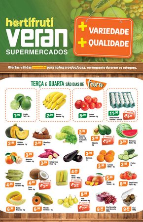 Catálogo Veran Supermercados em Ferraz de Vasconcelos | Ofertas Veran Supermercados | 30/04/2024 - 01/05/2024