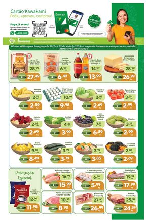 Promoções de Supermercados em Paraguaçu Paulista | Ofertas - Paraguaçu Paulista de Supermercados Kawakami | 30/04/2024 - 02/05/2024