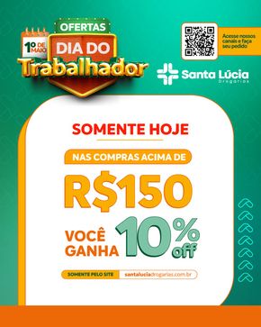 Promoções de Farmácias e Drogarias em Recife | Ofertas Dia Do Trabalhador de Farmácia Santa Lúcia | 02/05/2024 - 09/05/2024