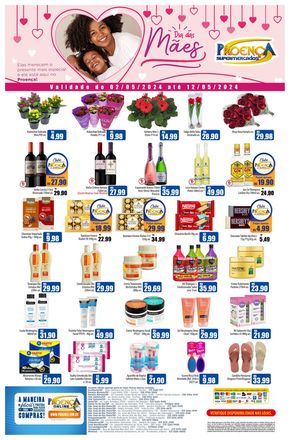 Promoções de Supermercados em Santa Fé do Sul | Dia Das Mães Proença Supermercados de Proença Supermercados | 02/05/2024 - 12/05/2024