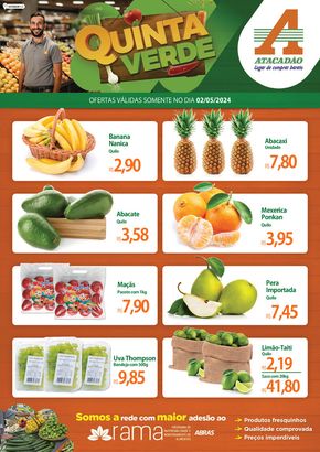 Promoções de Supermercados em Tarumã | Atacadão - Quinta-feira Verde de Atacadão | 02/05/2024 - 02/05/2024