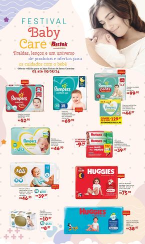 Catálogo Bistek Supermercados em Passo de Torres | Festival baby care | 03/05/2024 - 05/05/2024