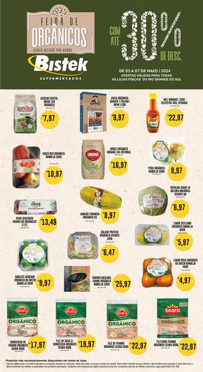 Catálogo Bistek Supermercados em Nova Veneza | Ofertas Bistek Supermercados | 03/05/2024 - 07/05/2024