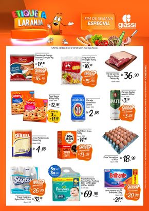 Promoções de Supermercados em Araranguá | Ofertas Giassi de Giassi Supermercados | 03/05/2024 - 05/05/2024