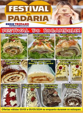 Catálogo Rede Troyano de Supermercados em Dracena | FESTIVAL DE PADARIA TROYANO! | 03/05/2024 - 05/05/2024