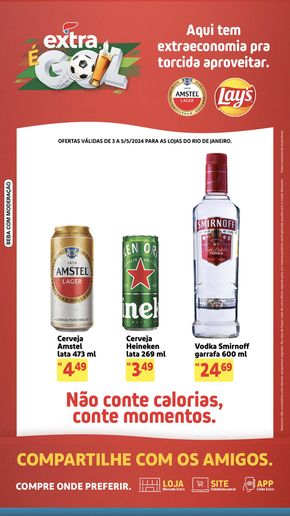 Promoções de Supermercados em São Pedro da Aldeia | Extra É Gol  de Extra | 03/05/2024 - 05/05/2024