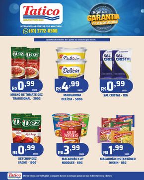 Promoções de Supermercados em Cidade Ocidental | Ofertas Tatico de Tatico | 03/05/2024 - 03/05/2024