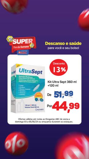 Promoções de Supermercados em Três Pontas | Oferta de Final de Semana Supermercados ABC de Supermercados ABC | 03/05/2024 - 05/05/2024