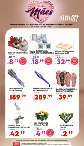 Catálogo Althoff Supermercados em Laguna | Dia das Mães - LS | 03/05/2024 - 12/05/2024